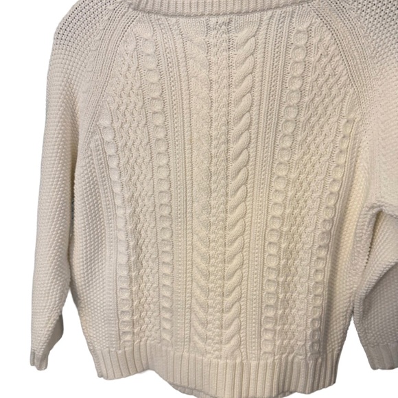J Crew Women’s Fishman’s Cotton Knit White Sweater Sz XXS - Picture 2 of 12